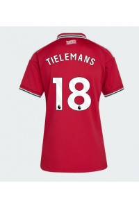 Manchester United Youri Tielemans #18 Jalkapallovaatteet Naisten Kotipaita 2026-27 Lyhythihainen